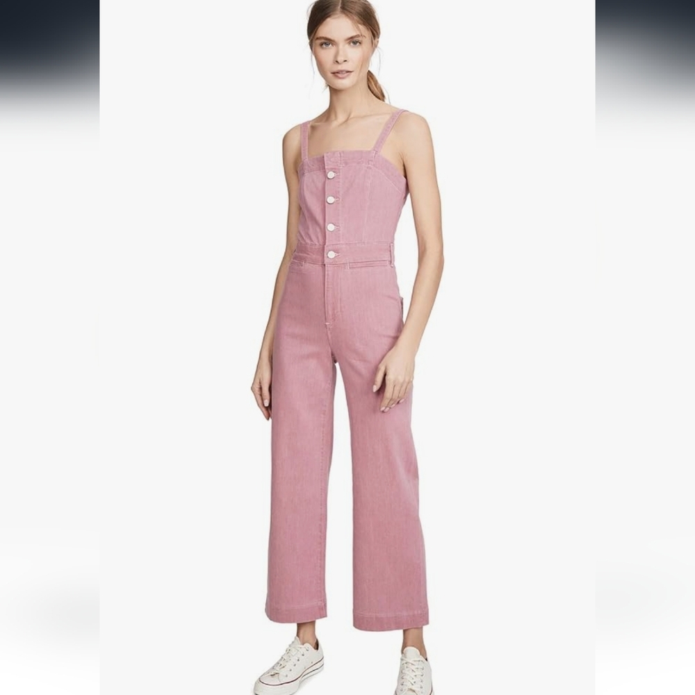 Anthropologie PAIGE Anessa Ankle Culotte in Raspberry